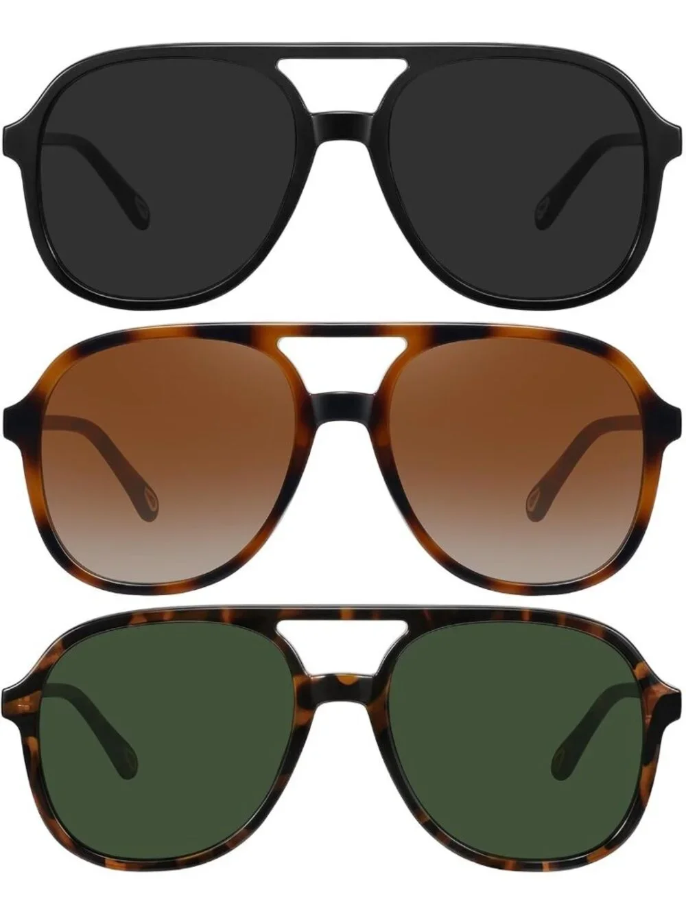 Retro Oversized Aviator Sunglasses for Women & Men | Vintage 70s 80s Style